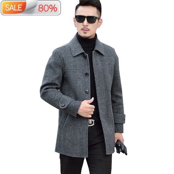 ayusnue 100% wool coat men double-sided overcoat casual man jacket korean mens coats and jackets 2020 manteau homme b21935, Black
ayusnue 100% wool coat men double-sided overcoat casual man jacket korean mens coats and jackets 2020 manteau homme b21935, Black