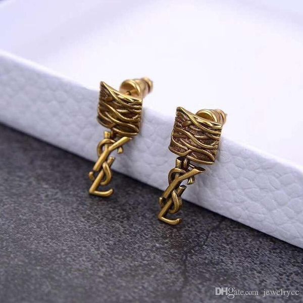 new selling letter thread custom designer earrings luxury designer jewelry women earrings, Golden
new selling letter thread custom designer earrings luxury designer jewelry women earrings, Golden