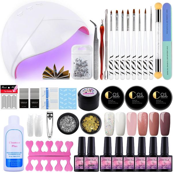 manicure set with lamp 36w gel nail polish set tools for manicure for nail 6pc gel polish all art
manicure set with lamp 36w gel nail polish set tools for manicure for nail 6pc gel polish all art