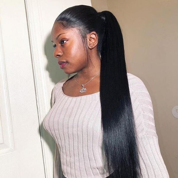 sleek silky straight ponytail hairpiece wrap around new fashion style brazilian ponytail 20inch 120g ponytail hair extension natural 1b, Black
sleek silky straight ponytail hairpiece wrap around new fashion style brazilian ponytail 20inch 120g ponytail hair extension natural 1b, Black