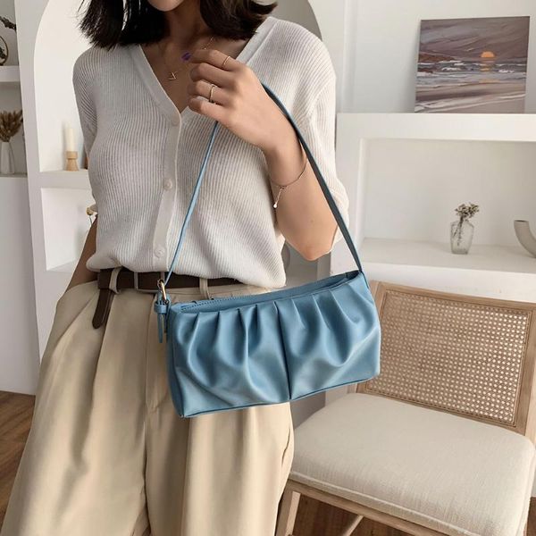 women pleated tote bag classic texture creative delicate design pure color pu shoulder portable fashion handbag purses
women pleated tote bag classic texture creative delicate design pure color pu shoulder portable fashion handbag purses