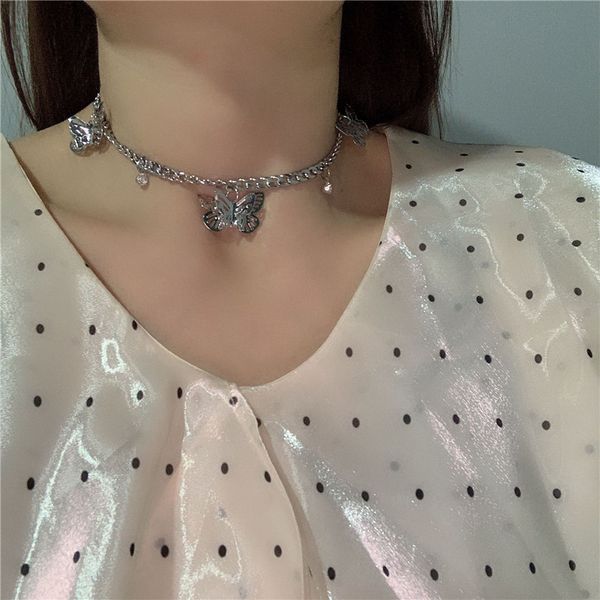 gothic egirl punk cute butterfly choker necklace for women collares neck chains kpop bff harajuku aesthetic jewelry accessories, Silver
gothic egirl punk cute butterfly choker necklace for women collares neck chains kpop bff harajuku aesthetic jewelry accessories, Silver