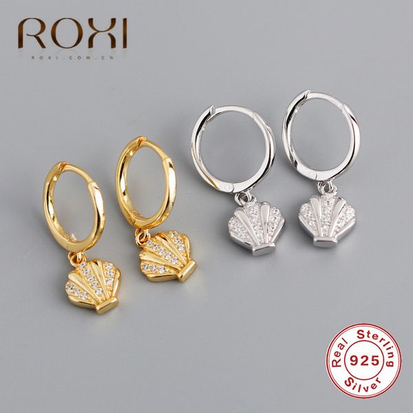 roxi 925 sterling silver hanging sea shell stud earrings for women gifts mini zircon earings summer beach ladies fashion jewelry, Golden;silver
roxi 925 sterling silver hanging sea shell stud earrings for women gifts mini zircon earings summer beach ladies fashion jewelry, Golden;silver