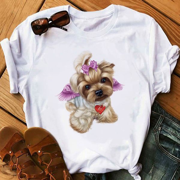 love zh cute little yorkshire terrier dog t shirt women summer lovely angel youkshire print girls tee shirt animal t-shirt, White
love zh cute little yorkshire terrier dog t shirt women summer lovely angel youkshire print girls tee shirt animal t-shirt, White