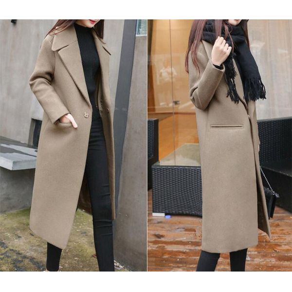 wool blend coat women long sleeve collar outwear long jacket korean casual autumn winter elegant overcoat woolen coat bb430, Black
wool blend coat women long sleeve collar outwear long jacket korean casual autumn winter elegant overcoat woolen coat bb430, Black