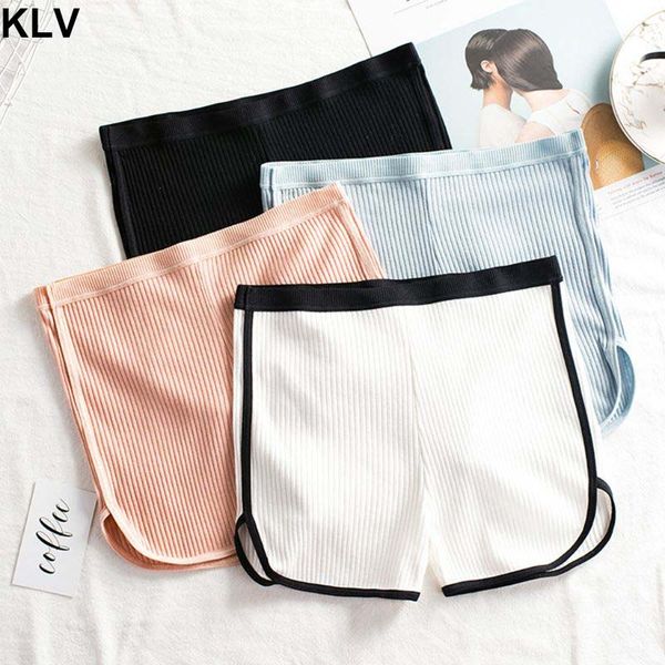 japanese women skinny safety pants thread ribbed knit sleep lounge sports pants mid rise side slit solid color underpants, Black;pink 
japanese women skinny safety pants thread ribbed knit sleep lounge sports pants mid rise side slit solid color underpants, Black;pink