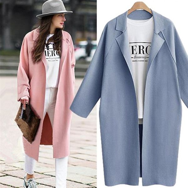 women's trench coats spring autumn women plus size fashion simple loose turn-down collar solid long coat for large outerwear, Tan;black
women's trench coats spring autumn women plus size fashion simple loose turn-down collar solid long coat for large outerwear, Tan;black