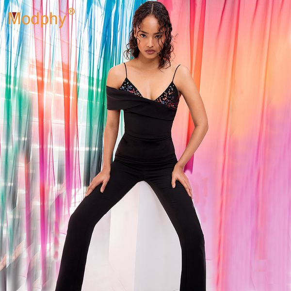 modphy v-neck sling backless beaded 2018 winter black bandage jumpsuit casual club celebrity party jumpsuit, Black;white
modphy v-neck sling backless beaded 2018 winter black bandage jumpsuit casual club celebrity party jumpsuit, Black;white
