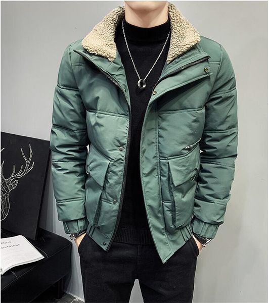 winter men's new lamb hair lapel casual cotton-padded jacket youth trend fit cotton-padded clothes fashion comfortable men's wea, Black
winter men's new lamb hair lapel casual cotton-padded jacket youth trend fit cotton-padded clothes fashion comfortable men's wea, Black