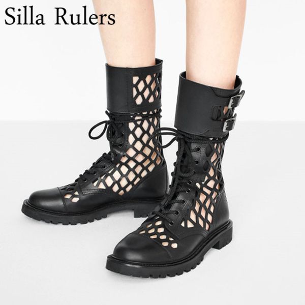 new show 2020 summer cut out rome boots woman chunky heels lace up round toe punk boots woman runway buckle ankle, Black
new show 2020 summer cut out rome boots woman chunky heels lace up round toe punk boots woman runway buckle ankle, Black