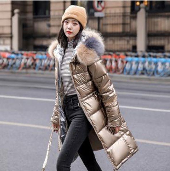 wholesale fashion women's mid-length new super fire ins thickened shiny down cotton padded jacket, Black
wholesale fashion women's mid-length new super fire ins thickened shiny down cotton padded jacket, Black