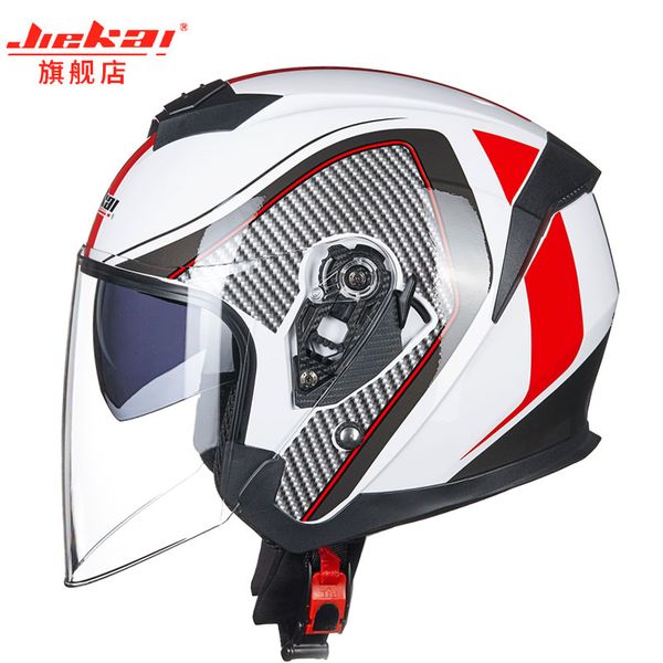 2019 new men/women jiekai double visor motorcycle helmets half face electric motorbike helmet made of abs /pc lens
2019 new men/women jiekai double visor motorcycle helmets half face electric motorbike helmet made of abs /pc lens