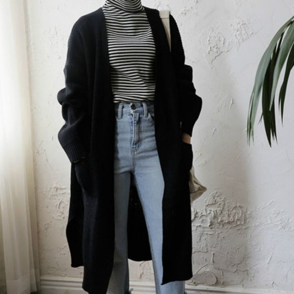 chrleisure trend women's sweaters 2019 korean version loose long cardigan autumn leisure women knitted jacket, White
chrleisure trend women's sweaters 2019 korean version loose long cardigan autumn leisure women knitted jacket, White