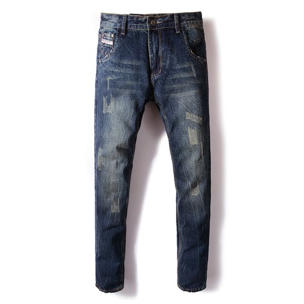 new brand men jeans fashion designer distressed ripped jeans men straight fit homme,cotton high quality, Blue
new brand men jeans fashion designer distressed ripped jeans men straight fit homme,cotton high quality, Blue