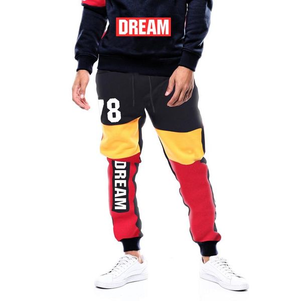 dream 78 mens designer sweatpants fashion letter printed contrast color pants hip hop mens ankle banded pants, Black
dream 78 mens designer sweatpants fashion letter printed contrast color pants hip hop mens ankle banded pants, Black