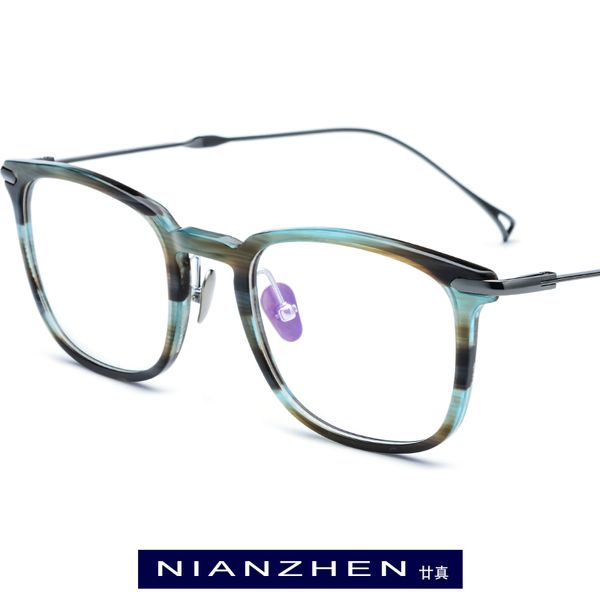 b titanium acetate eyeglasses frame men square optical frames eye glasses for women myopia ultralight spectacles eyewear 9131, Black
b titanium acetate eyeglasses frame men square optical frames eye glasses for women myopia ultralight spectacles eyewear 9131, Black