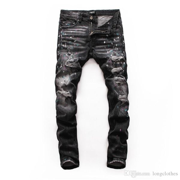 2020 new mens designer jeans kinny jeans slim fit motorcycle biker denim mens jeans fashion designer hip hop designer pants, Blue
2020 new mens designer jeans kinny jeans slim fit motorcycle biker denim mens jeans fashion designer hip hop designer pants, Blue