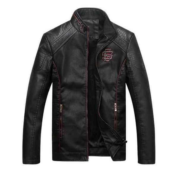 xiu luo 2019 fashion mens biker pu leather jacket motorcycle men casual coat thick slim fit male stand collar jacket, Black
xiu luo 2019 fashion mens biker pu leather jacket motorcycle men casual coat thick slim fit male stand collar jacket, Black