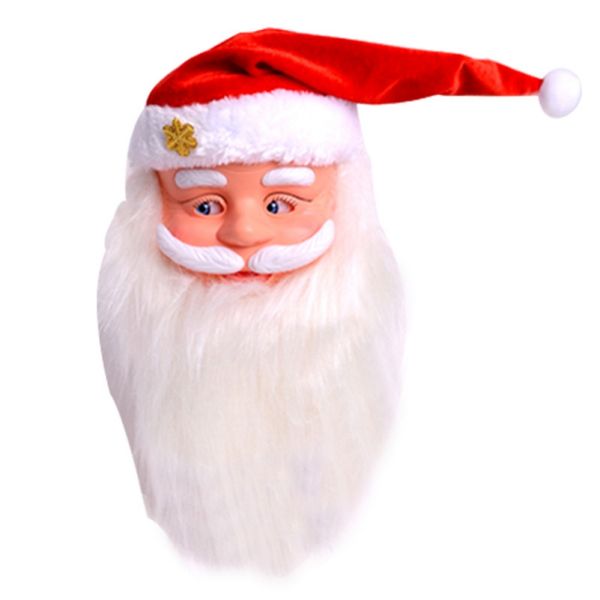 singing santa claus mask head wig beard costume electric toy christmas decoration holiday party supplies
singing santa claus mask head wig beard costume electric toy christmas decoration holiday party supplies