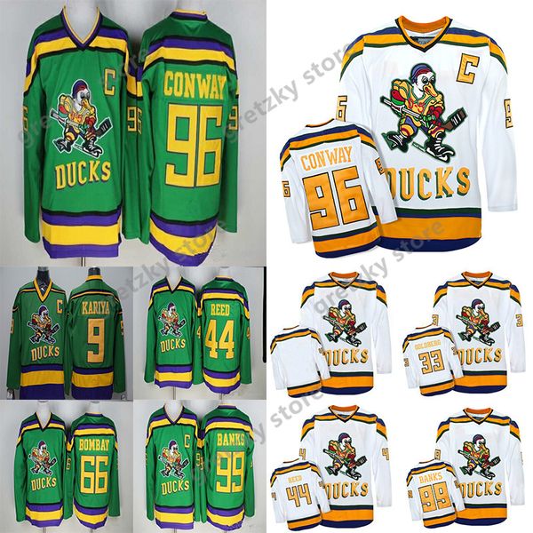anaheim ducks mighty ducks movie ccm vintage jerseys 99 adam banks 96 charlie conway 9 paul kariya 8 teemu selanne hockey jersey, Black;red
anaheim ducks mighty ducks movie ccm vintage jerseys 99 adam banks 96 charlie conway 9 paul kariya 8 teemu selanne hockey jersey, Black;red