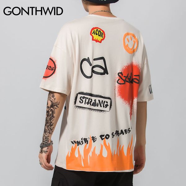 gonthwid graffiti fire flame 3d letters print tshirts streetwear hip hop short sleeve casual tees shirts mens harajuku t-shirts, White;black
gonthwid graffiti fire flame 3d letters print tshirts streetwear hip hop short sleeve casual tees shirts mens harajuku t-shirts, White;black