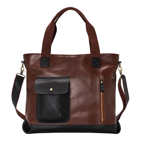 vintage handbag pu leather for men briefcase multifunctional large capacity shoulder bag travel crossbody bag solid tote
vintage handbag pu leather for men briefcase multifunctional large capacity shoulder bag travel crossbody bag solid tote