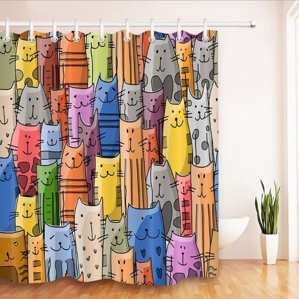 colorful cat printed bath waterproof curtain 3d polyester fabric shower curtain with 12 hooks for mildew proof bathroom decor 18
colorful cat printed bath waterproof curtain 3d polyester fabric shower curtain with 12 hooks for mildew proof bathroom decor 18