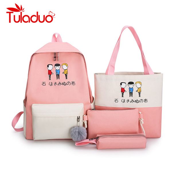 oxford женского book bag рюкзак 4шт / комплект schoolbag школа сумка travel pack мода письмо женщины подростковых подростки девочка 2020
oxford женского book bag рюкзак 4шт / комплект schoolbag школа сумка travel pack мода письмо женщины подростковых подростки девочка 2020