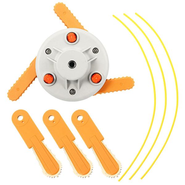 dual use grass trimmer head plastic chain saw with nylon line cutter for lawnmower brush cutter
dual use grass trimmer head plastic chain saw with nylon line cutter for lawnmower brush cutter