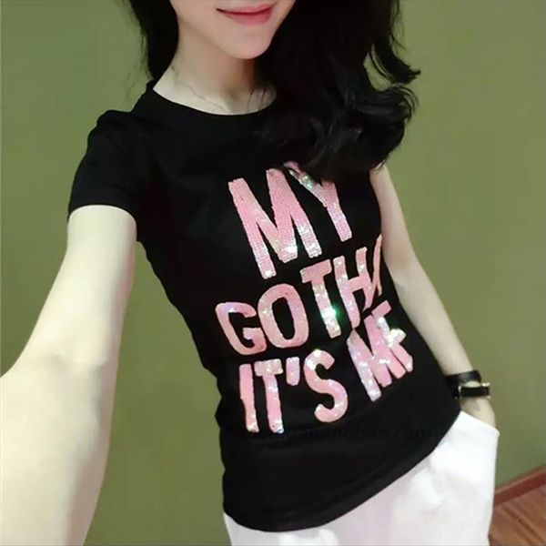pink t-рубашки женские обтягивающие 2020 блестки с короткими рукавами письма короткие юбки юбки женщин регулярный систематический топ, White
pink t-рубашки женские обтягивающие 2020 блестки с короткими рукавами письма короткие юбки юбки женщин регулярный систематический топ, White