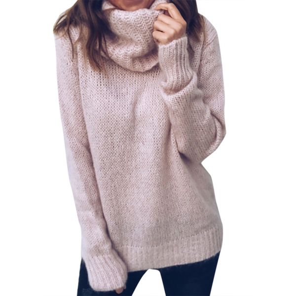 2019 autumn winter knitted turtleneck sweaters women casual long sleeve loose sweater pullover jumper pull femme, White;black
2019 autumn winter knitted turtleneck sweaters women casual long sleeve loose sweater pullover jumper pull femme, White;black