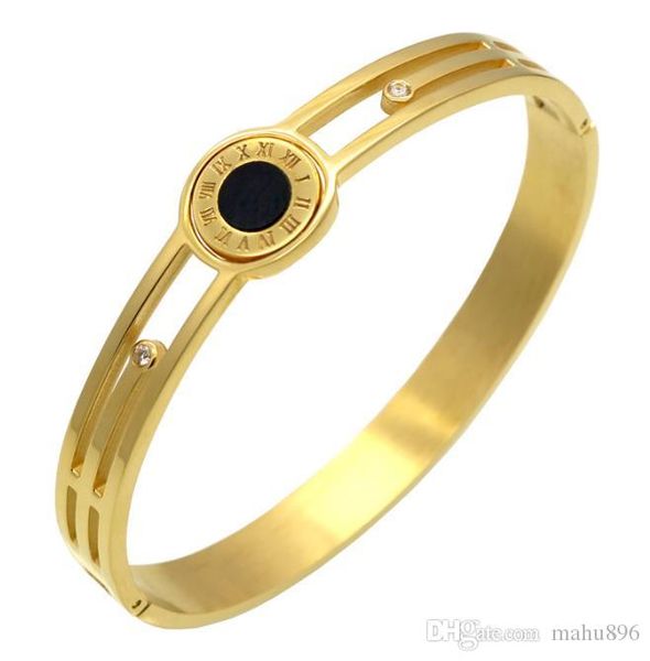 fashion high-end quality 18k gold bracelet new fashion stainless steel bangle, Black
fashion high-end quality 18k gold bracelet new fashion stainless steel bangle, Black