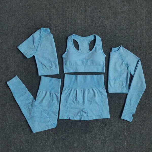 5pcs set women workout seamless yoga set fitness short sleeve long crop shirts running gym leggings shorts gym clothes, White;red
5pcs set women workout seamless yoga set fitness short sleeve long crop shirts running gym leggings shorts gym clothes, White;red