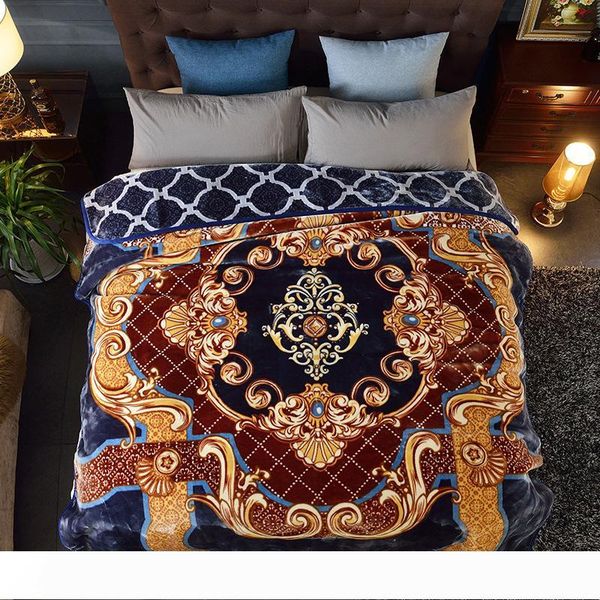 luxury european retro court style print padded blanket soft and comfortable christmas gift blanket
luxury european retro court style print padded blanket soft and comfortable christmas gift blanket