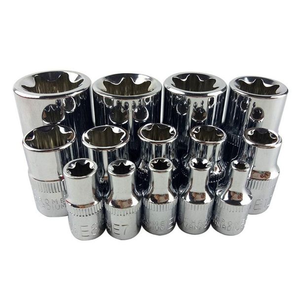 14pcs/set female e type bit sockets wrench head e4 - e24 1/4" 3/8" torx star sleeve set auto repair hand tools
14pcs/set female e type bit sockets wrench head e4 - e24 1/4" 3/8" torx star sleeve set auto repair hand tools