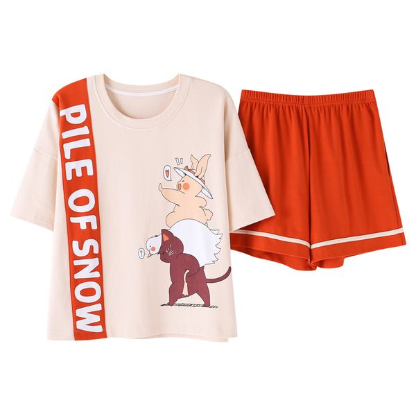 summer pyjamas 100%cotton cartoon women pajamas set short sleeve round neck sleepwear casual soft big size -xxl female homewear, Blue;gray
summer pyjamas 100%cotton cartoon women pajamas set short sleeve round neck sleepwear casual soft big size -xxl female homewear, Blue;gray