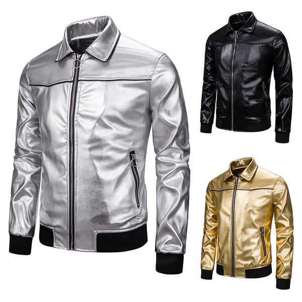 new style nightclub popular's glitter decorative pattern jacket autumn and winter men joint turn-down collar coat xh34, Black
new style nightclub popular's glitter decorative pattern jacket autumn and winter men joint turn-down collar coat xh34, Black