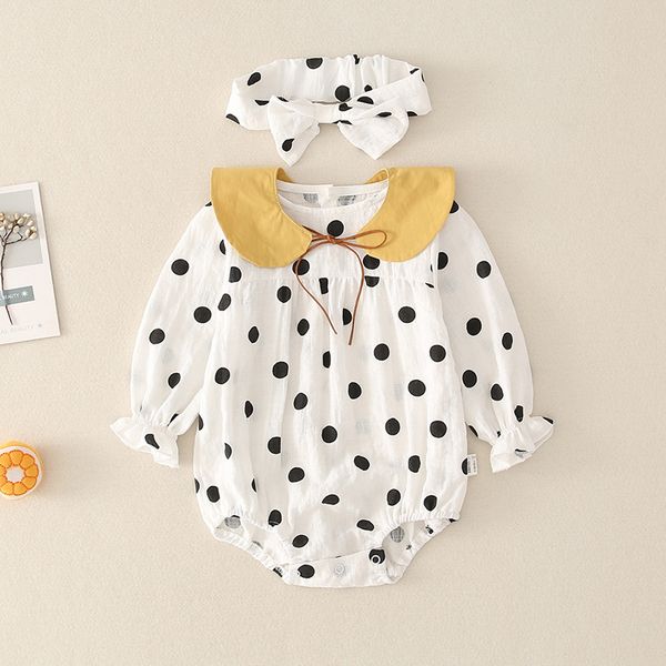 baby girl baby romper newborn korean-style polka dot detachable doll collar bag fart clothes romper hair band, Blue
baby girl baby romper newborn korean-style polka dot detachable doll collar bag fart clothes romper hair band, Blue