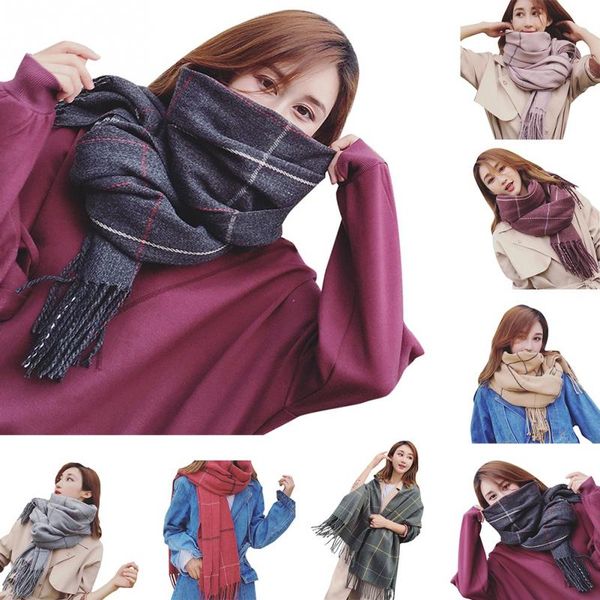 fashion long scarf women shawl autumn winter knit plaid wool spinning warm scarf female double-sided cashmere shawl
fashion long scarf women shawl autumn winter knit plaid wool spinning warm scarf female double-sided cashmere shawl