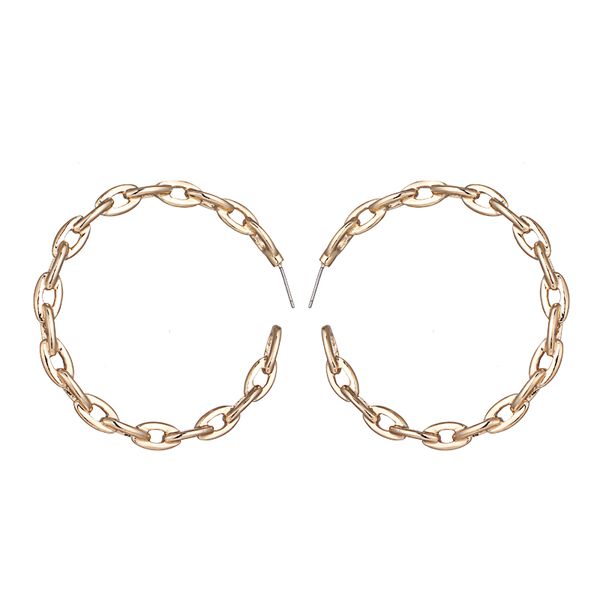 personalized chain simple design statement earrings trendy hollow exquisite chic hoop earrings for party wedding jewelry, Golden;silver
personalized chain simple design statement earrings trendy hollow exquisite chic hoop earrings for party wedding jewelry, Golden;silver