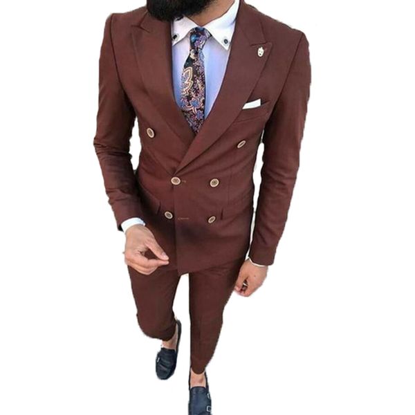2019 custom made brown men suits for wedding handsome slim fit 2 pieces (jacket+pants) groom prom tuxedos suits business, White;black
2019 custom made brown men suits for wedding handsome slim fit 2 pieces (jacket+pants) groom prom tuxedos suits business, White;black