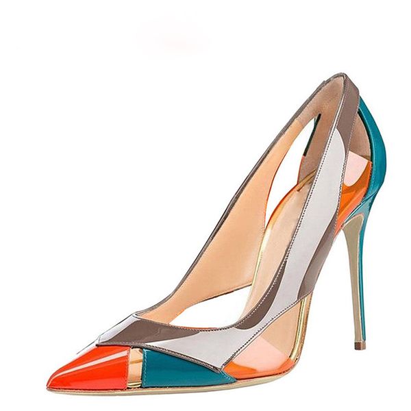 2019 new fashion shoes pointed toes patchwork split joint patent leather stiletto heel women pumps shoes chic high heels women party shoes, Black
2019 new fashion shoes pointed toes patchwork split joint patent leather stiletto heel women pumps shoes chic high heels women party shoes, Black