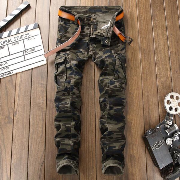 mens skinny jeans men fashion casual straight camouflage militray print cargo denim pants motorcycle jeans for man, Blue
mens skinny jeans men fashion casual straight camouflage militray print cargo denim pants motorcycle jeans for man, Blue