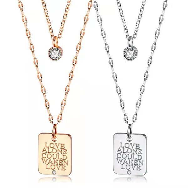 only love could waken love pendant necklace for women luxury designer diamond pendants stainless steel letter necklaces jewelry love gift, Silver
only love could waken love pendant necklace for women luxury designer diamond pendants stainless steel letter necklaces jewelry love gift, Silver