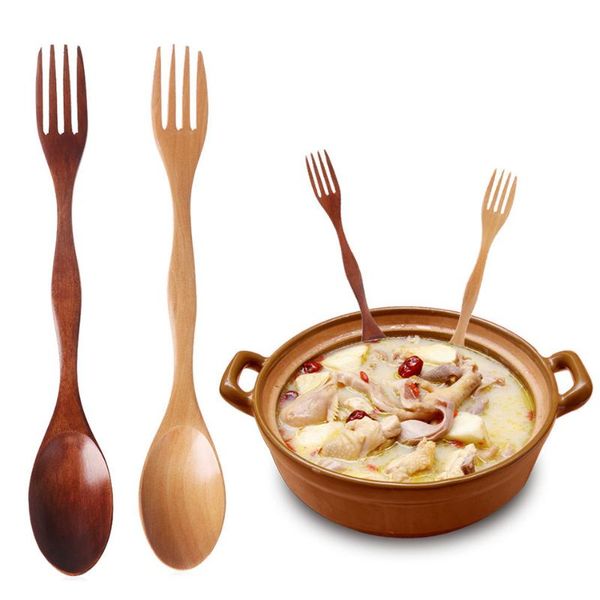4yang 1pc 2 in1 natural wood cutlery dual head soup spoon fork dinner tableware set diy kitchen accessories
4yang 1pc 2 in1 natural wood cutlery dual head soup spoon fork dinner tableware set diy kitchen accessories