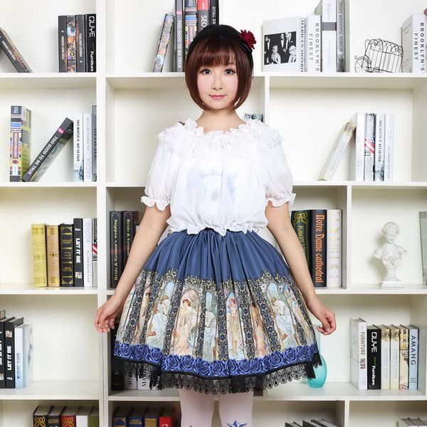 vintage sweet lolita skirt cute printing lace high waist victorian skirt kawaii girl gothic lolita sk princess loli cos, Black;red
vintage sweet lolita skirt cute printing lace high waist victorian skirt kawaii girl gothic lolita sk princess loli cos, Black;red
