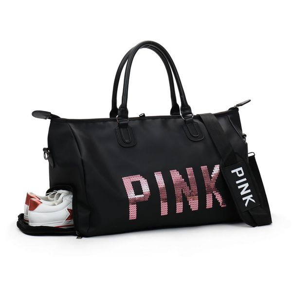 2018 sequins black women gym bag fitness travel handbag outdoor separate space for shoes sac sports women's bag
2018 sequins black women gym bag fitness travel handbag outdoor separate space for shoes sac sports women's bag