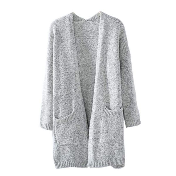 women fashion knitted sweater coat long sleeve cardigans casual loose jacket outwear autumn winter, White
women fashion knitted sweater coat long sleeve cardigans casual loose jacket outwear autumn winter, White