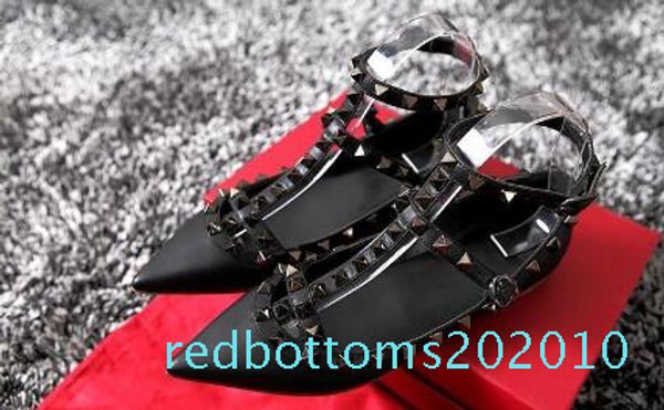 2019 women pumps pointed toe flat fashion women shoes rivets genuine leather ankle strap sandals shoes 35-42 r10, Black
2019 women pumps pointed toe flat fashion women shoes rivets genuine leather ankle strap sandals shoes 35-42 r10, Black