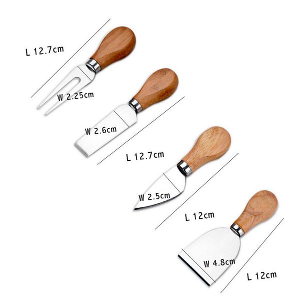 4pcs/set oak handle cheese knife slicer kit set for cake pizza cheese cutter cheese tools useful kitchen bake accessories tc190523 50set
4pcs/set oak handle cheese knife slicer kit set for cake pizza cheese cutter cheese tools useful kitchen bake accessories tc190523 50set